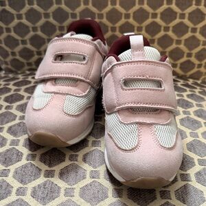 Primark Pink & Burgundy Velcro Toddler Sneakers
